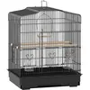 PawHut Tragbarer Vogelkäfig mit Griff, herausnehmbarem Tablett und 5 T...