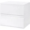 HOMCOM Set 2 Stk. Moderner Nachttisch mit Schublade und schwebendem De...