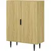 HOMCOM Schuhschrank für 15 Paar Schuhe, Eingangsschrank mit 4 verstell...