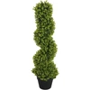 HOMCOM Künstlicher Eukalyptus-Spiralbaum mit inkludiertem Topf, UV-bes...