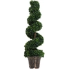 Outsunny Künstliche Spiralbuchsbaum Pflanze ( 32cm x 120cm), Dekorativ...