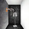 Zafferano Poldina LED-Tischlampe Akku Dekor silber