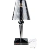 Kleine Mobile Tischlampe Battery rauchgrau transparent