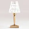 Kartell LED-Akku-Tischlampe Battery, 26 cm, gold, IP54
