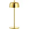 Zafferano LED-Tischleuchte CIRCE Glossy Gold wiederaufladbar und dimmb...