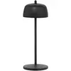 Zafferano CIRCE Schwarze LED-Tischleuchte, wiederaufladbar und dimmbar