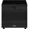Smeg C9imn2 Induction 90 Cm Glaskeramik-küche Mit Backofen 5 Brennern