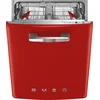 Smeg 50s Style GeschirrspÌler Mit Drittem Rack 13 Anzahl Maßgedecke