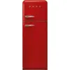 SMEG FAB30RRD6 Kühl-/Gefrierkombination Rechtsanschlag Rot 50s Style,