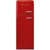 Smeg FAB30LRD6 Kühl- und Gefrierkombination Freistehend 294 l Rot