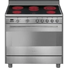 Smeg SCD 91 CMX 9 Elektroherd, Edelstahldekor, 115 l Volumen, 90 cm Br...