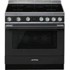 Smeg CPF9IPAN Elektroherd, Schwarz, 115 l Volumen, 89,8 cm Breite, +, ...