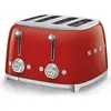 Smeg Toaster TSF03RDEU, 4 kurze Schlitze, 3000 W