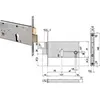 CISA Schlösser-Einsatz für Bandriegel und Riegel, Mm.77 H, 44360 - mm....