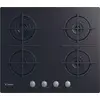 Candy CVG6B, Schwarz, Integriert, 59 cm, Gaskochfeld, Gehärtetes Glas,...