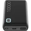 Cellularline Essence (10000 mAh, 12 W, 37 Wh), Powerbank, Schwarz