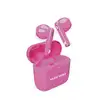 Neonfarbene TWS-Ohrhörer, Rosa In-Ear Kopfhörer