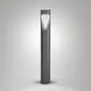 LED-Wegeleuchte Teo, 80 cm hoch, schwarz, Metall, IP65