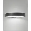 Fabas Luce, Gartenbeleuchtung, PALMER DARK GREY LED Wandleuchte / Sola...
