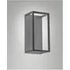 Fabas Luce, Gartenbeleuchtung, SPIRIT DARK GREY LED Wandleuchte 8W war...