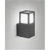 Fabas Luce, Gartenbeleuchtung, SMUK DARK GREY E27 Wandleuchte Dunkel G...