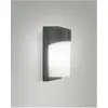 Fabas Luce, Gartenbeleuchtung, GLUCK DARK GREY E27 Wandleuchte Dunkel ...