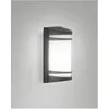 Fabas Luce, Gartenbeleuchtung, PIX DARK GREY E27 Wandleuchte Dunkel Gr...