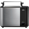 Braun HT 5015 BK, 2 Scheibe(n), Schwarz, Edelstahl, Tasten, 1000 W