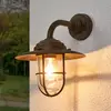 Außenwandleuchte Antique mit Gitter, Glas klar