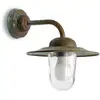 Außenwandlampe Casale, Messing, Glas, IP44, Ausladung 30 cm