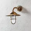 Außenwandleuchte Antique mit Gitter, Glas matt