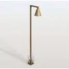 LED-Wegeleuchte Silva Disk, 100 x 19 cm, messing antik