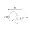 Außenwandlampe Campanula 2091 Messing antik Tiefe 40 cm IP44
