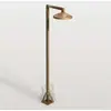 LED-Wegeleuchte Aura Disk, 80 cm x 19,5 cm, messing antik