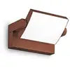 Ideal Lux LED-Außenwandleuchte Swipe, kaffee, IP54, 3.000 K