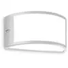 Ideal Lux Außenwandleuchte Rex 1, grau, Aluminium, IP44, E27