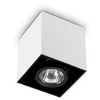 Moderne Deckenleuchte Mood Square Aluminium Weiß 1 Licht Gu10 7W 3000K...