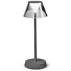Ideal Lux Lolita LED-Terrassenleuchte, Akku, grau