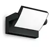Ideal Lux LED-Außenwandleuchte Swipe, schwarz, IP54, 3.000 K