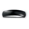 Moderne Wandleuchte Giove Aluminium Schwarz 1 Leuchte E27