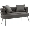 Sofa mit Kissen Mauro Ferretti Silvery Plus 133x68x69 cm