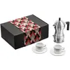 Alessi Coffee, Espressokocher, Mehrfarbig, Weiss, Schwarz, Silber