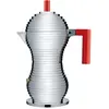 Alessi MDL026 R Pulcina Espressomaschine, Espressokocher, Rot