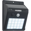 MAURER Solar LED-Wandleuchte 200 Lumen, IP65 mit Bewegungssensor und D...