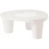 Moderner Gartentisch aus Polyethylen mit Glasplatte Slide Low Lita Tab...