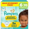 Pampers Premium Protection (Gr. 6, Tragepack, 70 Stk.)