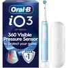 Oral-B iO Series 3 Elektrische Zahnbürste Ice Blue mit Reiseetui Set b...