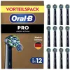Oral-B Aufsteckbürsten PRO CrossAction, Schwarz, 12 Stück