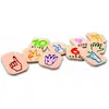 Plantoys Holz Zahlen Gebärdensprache (Deutsch, Englisch, Französisch, ...