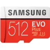 Samsung Evo+ microSD UHS-I (512 GB, microSDXC, U3, UHS-I), Speicherkar...